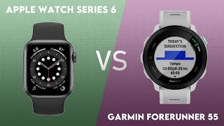 Apple Watch Series 6 vs Garmin Forerunner 55 Comparison [upl. by Haleemaj462]