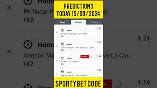 FOOTBALL PREDICTION TODAY 15092024  ACCURATE FOOTBALL PREDICTION TODAY footballprediction [upl. by Pirozzo333]