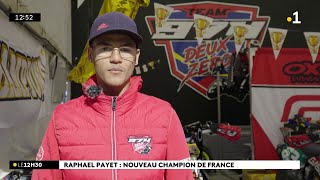 Le Réunionnais Raphaël Payet champion de France de Supermotard dans la catégorie S2 [upl. by Nuawed]