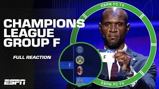 CHAMPIONS LEAGUE DRAW Group F reaction 👀 THE TOUGHEST GROUP  ESPN FC [upl. by Acsisnarf923]