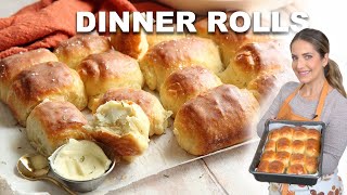 Fluffy Soft Dinner Rolls  Quick amp Simple Recipe [upl. by Schlesinger]