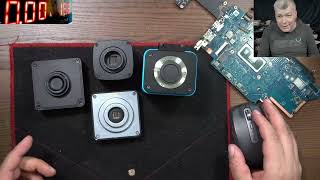 Microscope camera review Amscope AF202 vs Risingcam RT5602 vs Risingcam RT5109 vs NoName 1080p [upl. by Bronwen]