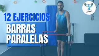 ⚡12 Ejercicios barras paralelas Calistenia Rutinas Principiantes  parallel bars workout [upl. by Zora]