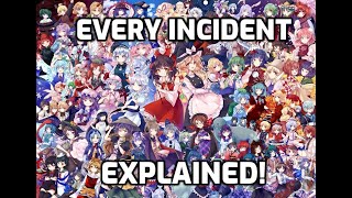 Every Touhou Incident EXPLAINED th6th19 [upl. by Eenwat975]