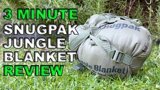 Snugpak Insulated Jungle blanket 3 minute review camping wild camping [upl. by Lancaster]