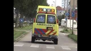 A1 ambulance 15118 oude NIEUWE HOEFWEG BLEISWIJK [upl. by Behrens965]