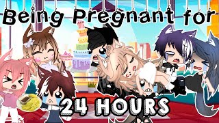 BEING PREGNANT FOR 24 HOURS  24 Hours Challenge  Gacha Club  GLMM  Audrey Cookie [upl. by Bay616]