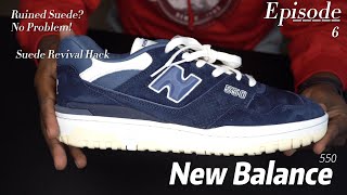 How to make suede soft again featuring New Balance 550 [upl. by Renny]