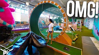 THE CRAZIEST MINI GOLF COURSE IN THE WORLD  DOUBLE HOLE IN ONE AND INSANE HOLES [upl. by Germaine]