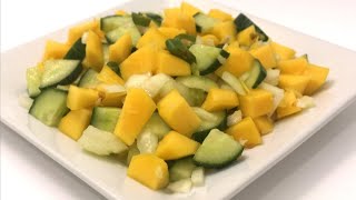 Mango salad  سلطة المانجو  Salade de mangue  Ensalada de mango [upl. by Saravat]