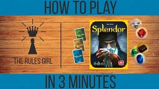 How to Play Splendor in 3 Minutes  The Rules Girl [upl. by Lehrer]