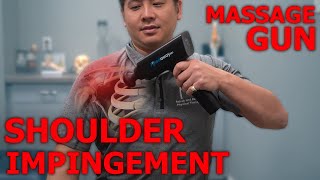 How To Use A Massage Gun For SHOULDER PAIN  Physical Therapist Teaches [upl. by Pietje]