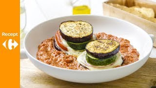 Auberginetorentjes met ricottatomatensaus [upl. by Ahsinrad]