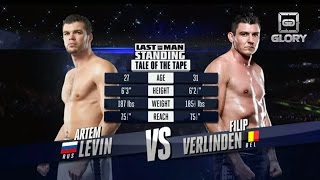 GLORY Last Man Standing  Artem Levin vs Filip Verlinden Full Video [upl. by Notreve428]