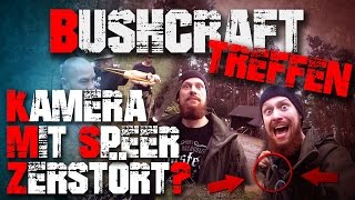 Gopro mit Speer zerstört Bushcraft Outdoor Survival Treffen 33 [upl. by Aranat486]