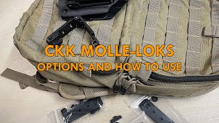 How to Use the CKK MolleLok Attachments for Sheaths and Holsters [upl. by Llesig783]