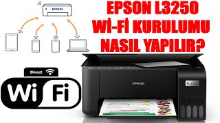 EPSON L 3250 WİFİ KURULUMU NASIL YAPILIR EPSON YAZICI VE MODEM ARASI BAĞLANTI NASIL YAPILIR [upl. by Terina]