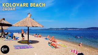 🌴 Kolovare Beach Zadar 🇭🇷 4K  Croatia 🏖️ Morning Walking Tour 2023 [upl. by Stelu]