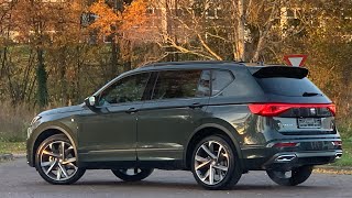 Seat NEW Tarraco FR in 4K 2021 Dark Camouflage 20 inch Machined walk around amp detail inside [upl. by Fari]