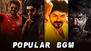 Vijay Thalapathy Popular mass BGM ft Beast Master Bhairava Kaththi Bigil Mersal Puli [upl. by Machutte]