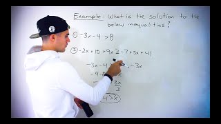 QMS 110 Ryerson University  Solving Inequalities Interval Set Graphing Number Line [upl. by Yrac]