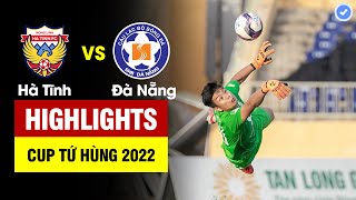 Highlights Hà Tĩnh vs Đà Nẵng  Thủ môn Đà Nẵng sai lầm ngớ ngẩn  rượt đuổi 4 bàn nghẹt thở [upl. by Ahsinod]