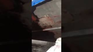 Removing Anti Foul Paint from Boat Bottom [upl. by Carrnan905]