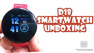 D18 SMARTWATCH  UNBOXING  AFFORDABLE  ENGLISH [upl. by Anitnahs]