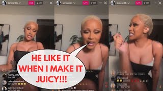 Cardi B Sings Flo Milli Never Lose Me On Live [upl. by Aicatsanna]