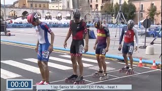 Inline Speed Skating  One Lap Race Senior Men Quarterfinal  World Skate Games 2024 [upl. by Osborn]