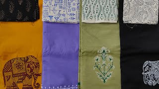 Cotton Block Printed Sarees  Nellore Kalamkari Silk Sarees  31st Jan 24  9121006787 [upl. by Atims149]