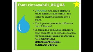 Energia dallacqua  Classi 3 [upl. by Flanders]