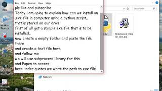 How to install exe file using a python script [upl. by Amandie]