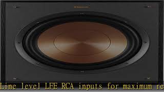 Klipsch R100SW 10quot Subwoofer Incredibly Deep Bass and an Alldigital Amplifier14 5quot x 12 5quot x 16 [upl. by Yusuk]