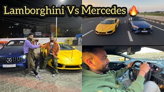 Finally Lambo Aur Mercedes Ki Drag Race Ho Gayi😍 [upl. by Bunder]