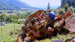 Rescuing A Cat D4D Dozer Abandoned for Years on a Steep Hillside [upl. by Bricker]