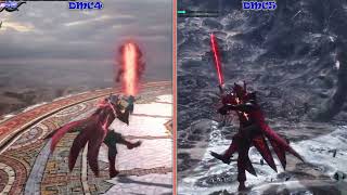 DMC 4 Vs DMC 5  Dante Dark Slayer amp Devil Trigger  Comparison [upl. by Sacksen90]