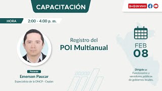 Capacitación Registro del POI Multianual [upl. by Marge554]