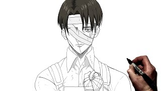 How To Draw Levi Salute  Step By Step  Attack On Titan [upl. by Suryt]