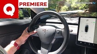 Tesla Model 3 labbiamo guidata in anteprima [upl. by Ravahs603]