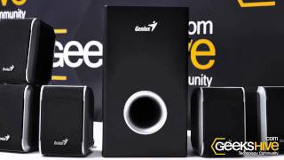 Parlantes Genius SW51 3005  Review by wwwgeekshivecom Español [upl. by Holey]