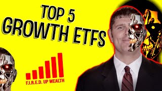 Top 5 Growth Stock ETFs  Disruptive Technology Growth Investing  4K [upl. by Htebilil]