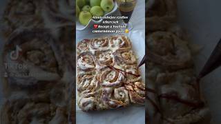 Almásfahéjas tekercs🫶🏼🍎 puha szaftos finomság ne hagyd ki😘 főzés sütés recept food reels [upl. by Eelitan]