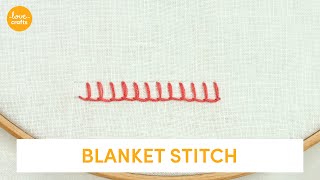 Blanket Stitch  Embroidery Stitches [upl. by Callista]