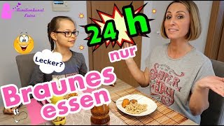 24 Stunden nur Braunes essen [upl. by Enavi]