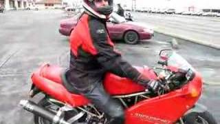 Ducati 900SS SP at start up What a SWEEET sound [upl. by Nailuj]