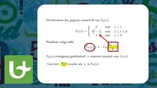 De cumulatieve verdelingsfunctie van een functie van X [upl. by Enaamuj]