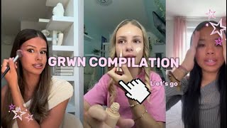 GRWN COMPILATION💋🪩grwm compilation tiktok [upl. by Natfa253]