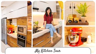 My Kitchen Tour  Small Kitchen Tour in Hindi  किचन Organization Ideas  Home n Much More [upl. by Dukie]