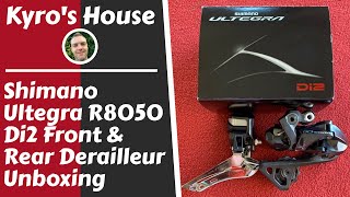 Shimano Ultegra Di2 R8050 Front and Rear Derailleur Unboxing [upl. by Allicerp]